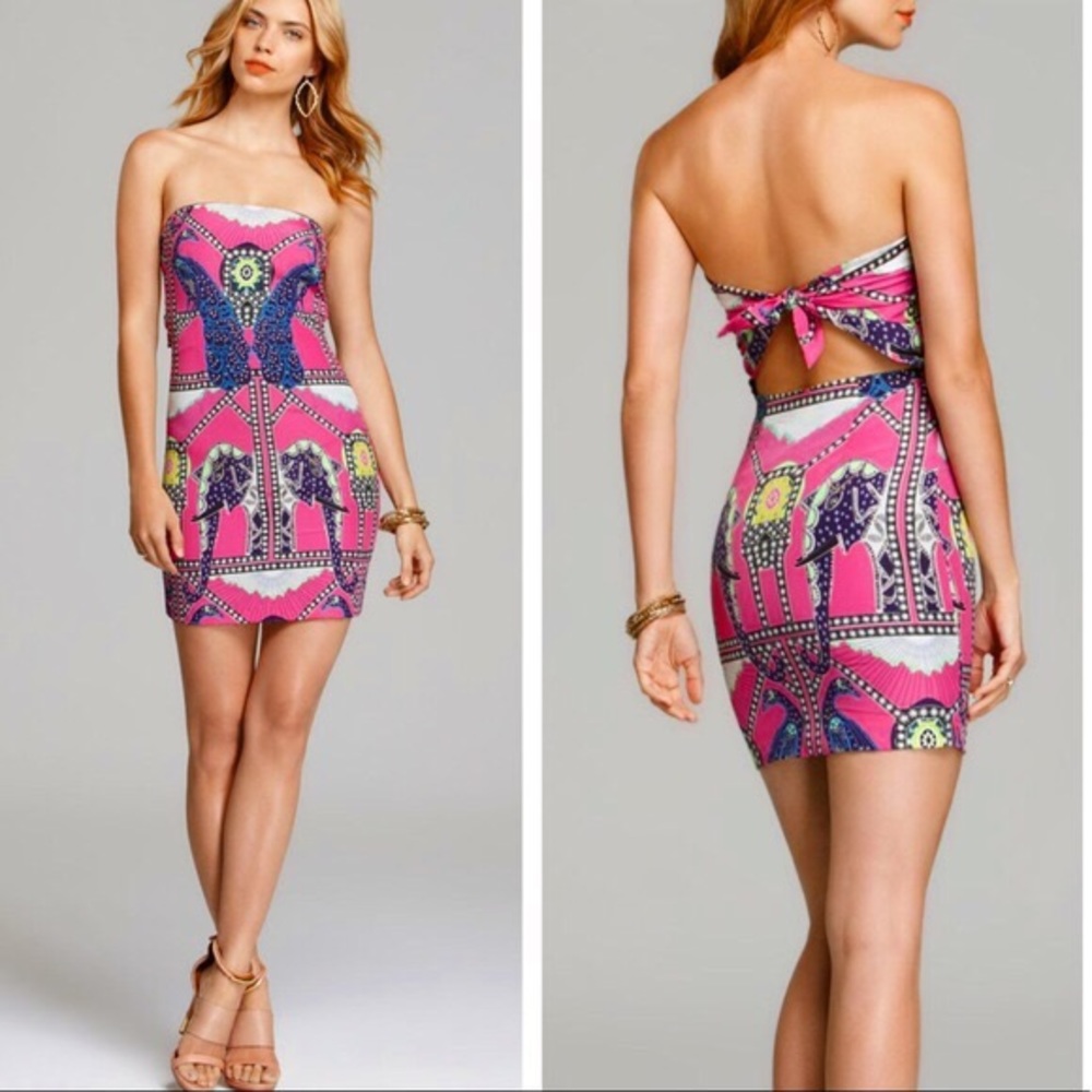 Mara Hoffman strapless printed dress